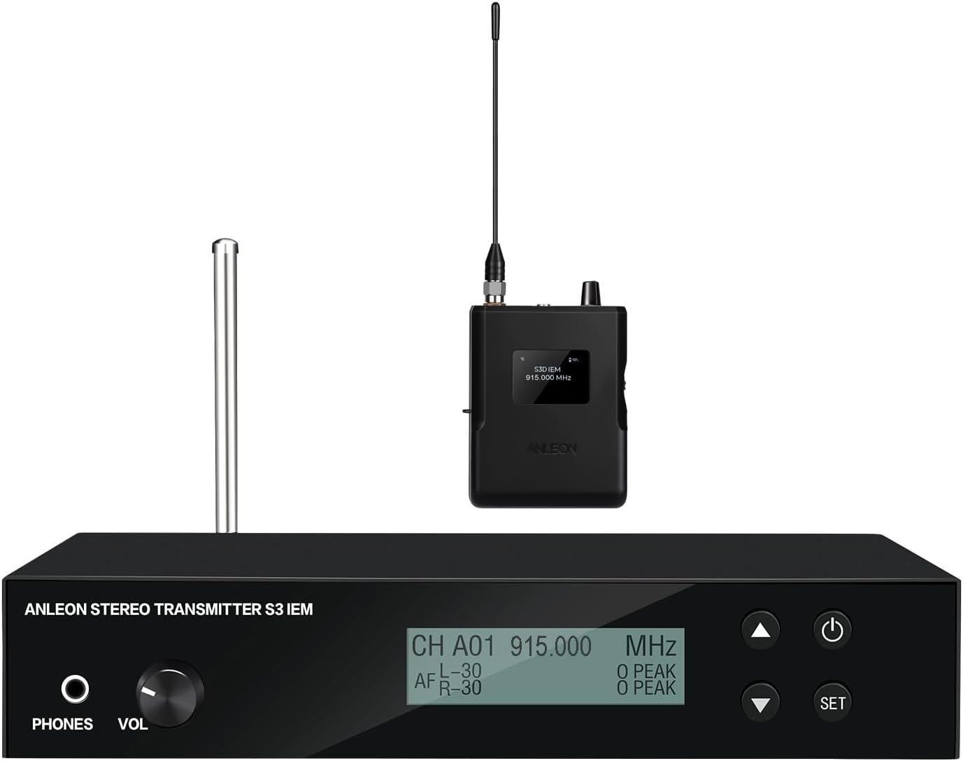 In Ear Monitor Iem - ANLEON S3D Profesional UHF Stereo Wireless