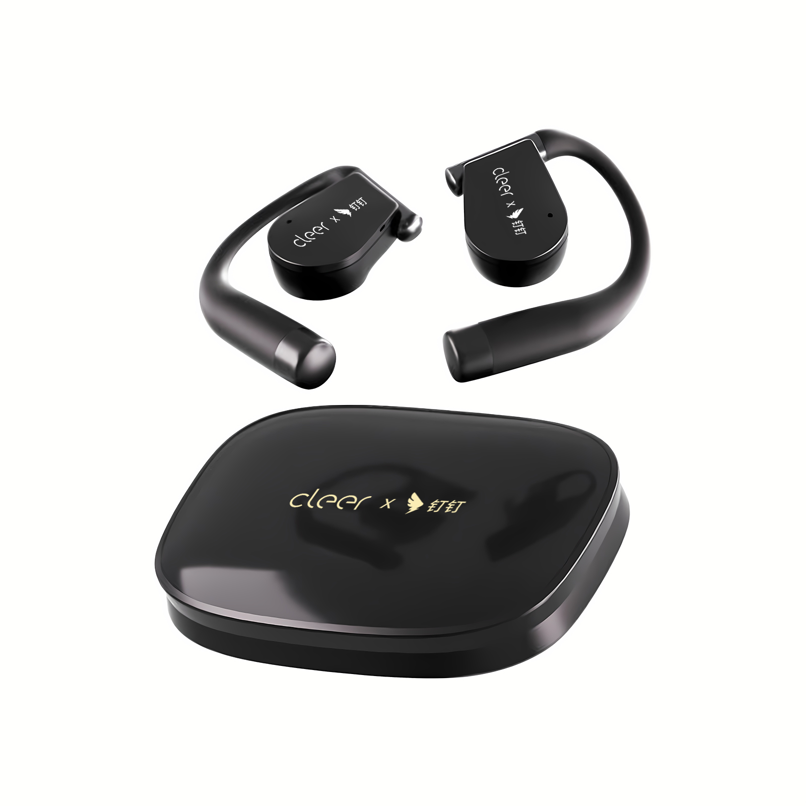 Earbuds Charging Case - Earbud AI DingTalk H1, Rekaman Open-Ear