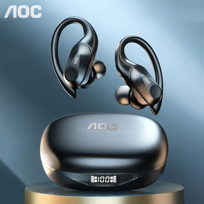Wired Earphone Mic - Pilihan AOC Headset Olahraga Nirkabel Bluetooth