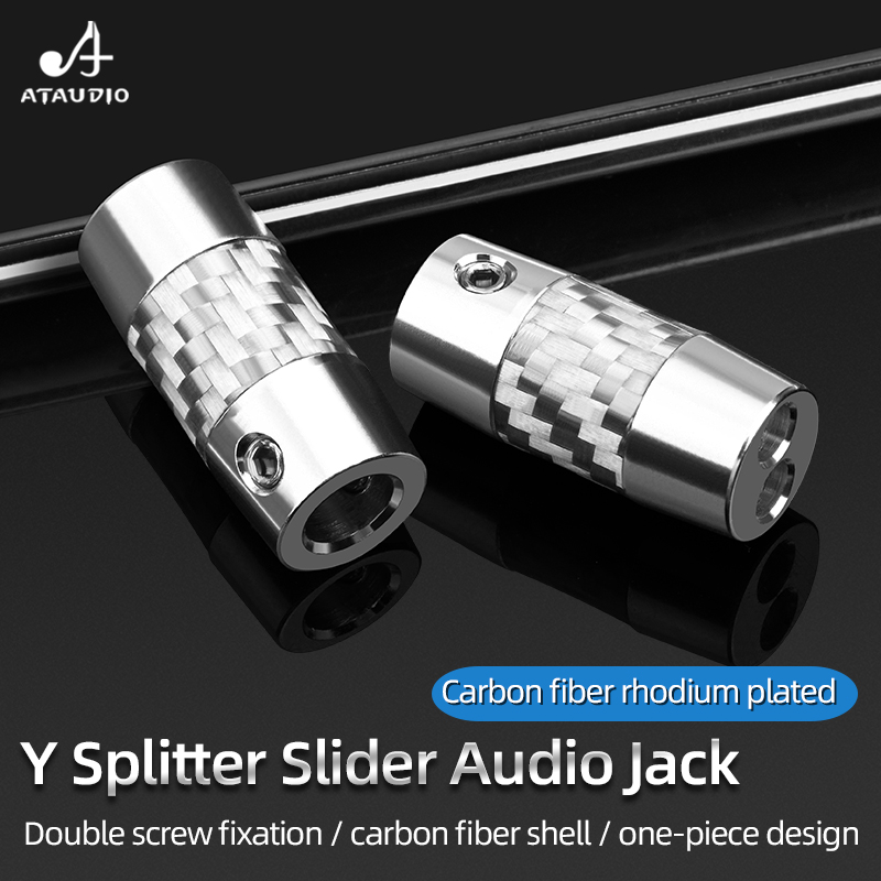 Audio Splitter Y - 4 buah serat karbon Y pemisah