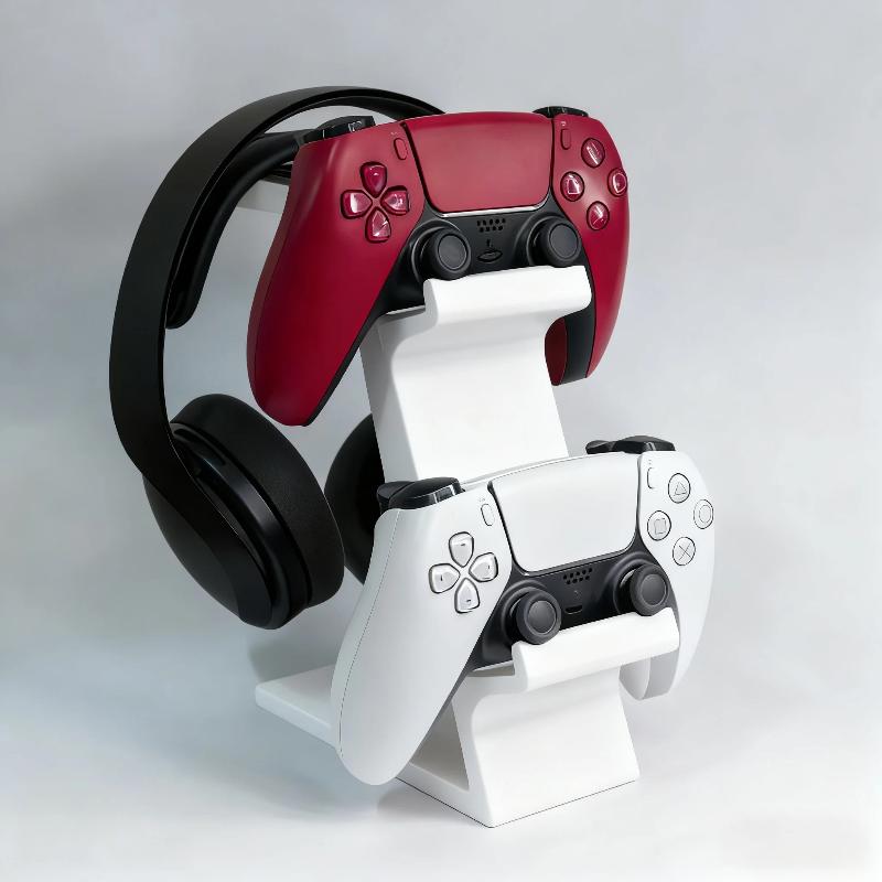 Headphone Stand Desk - ● Dudukan Pengontrol 3-In-1 untuk Meja