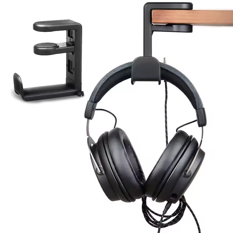 Headphone Stand Desk - Penyangga Headphone di Bawah Meja dengan