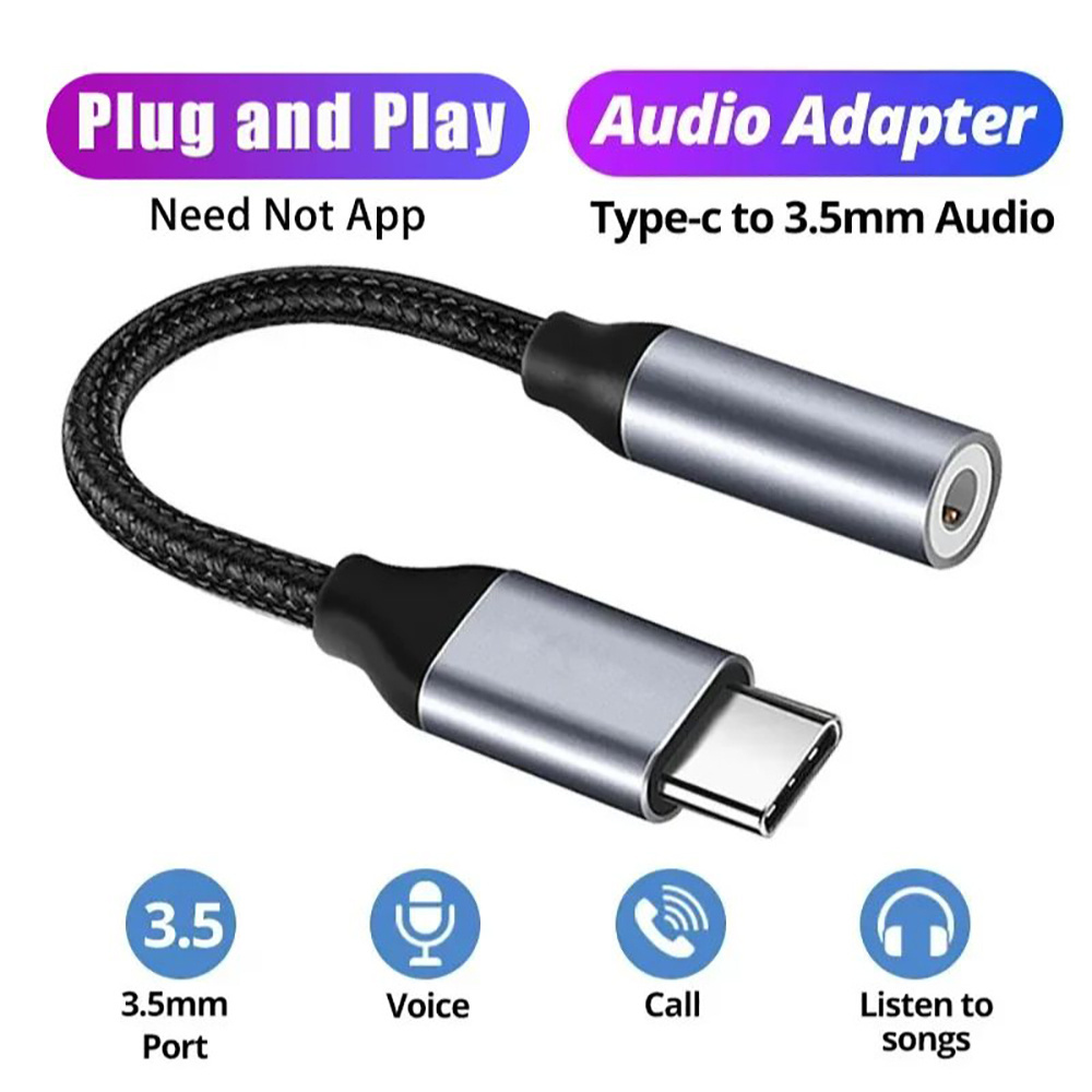 Audiophile Headphone Wired - Adaptor Audio USB Tipe C Ke