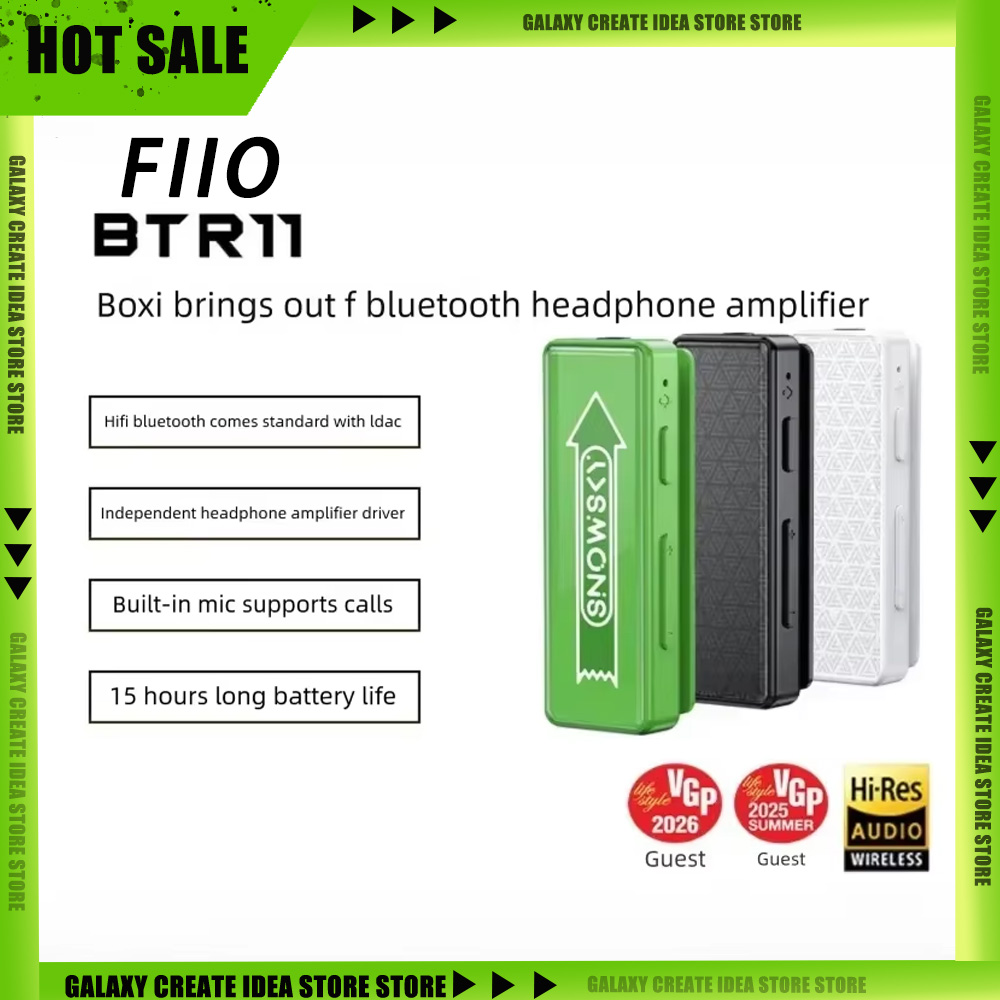 Wired Earphone Mic - FiiO BTR11 Penerima Audio Bluetooth Kendaraan