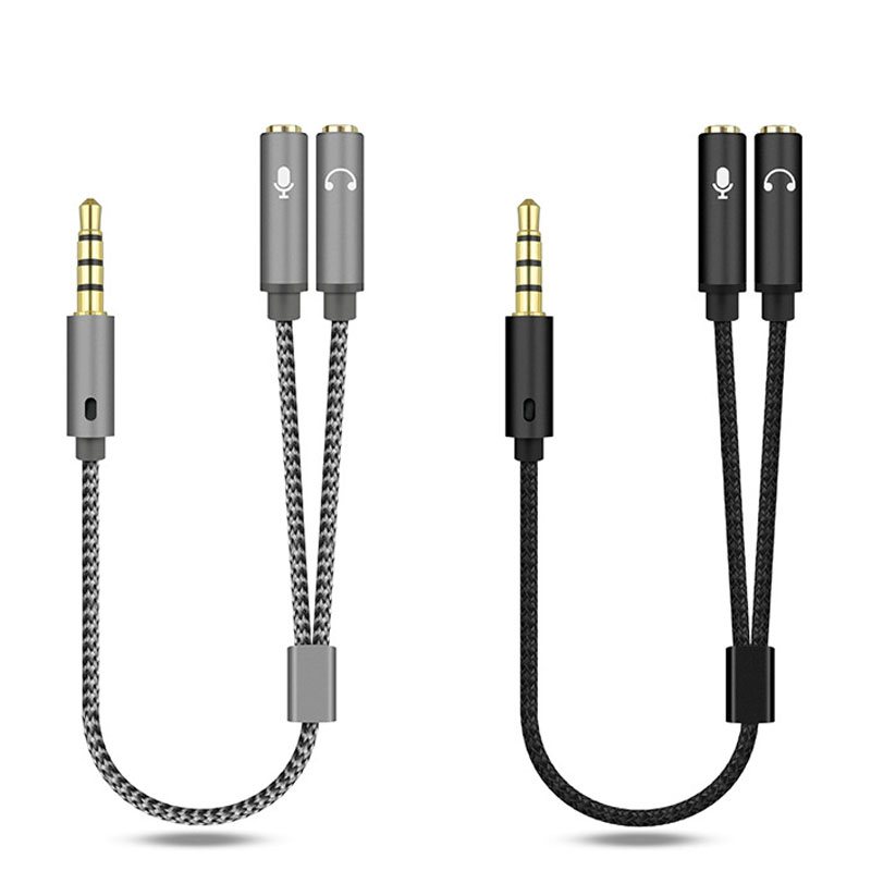 Earphone Splitter Jack - 3.5mm pemisah Audio Y Jack 1