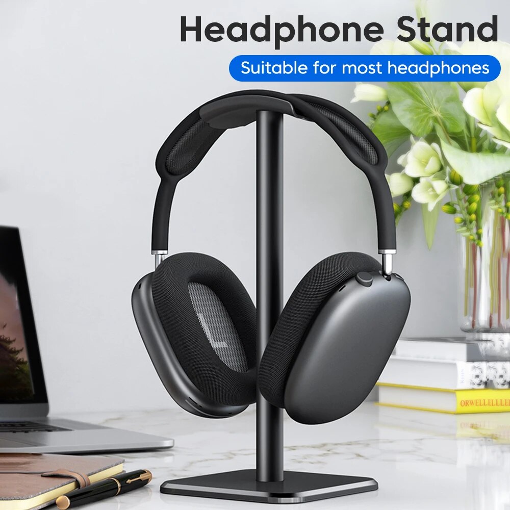 Headphone Stand Desk - Dudukan Headphone Universal, Aluminuim Aloi pemegang