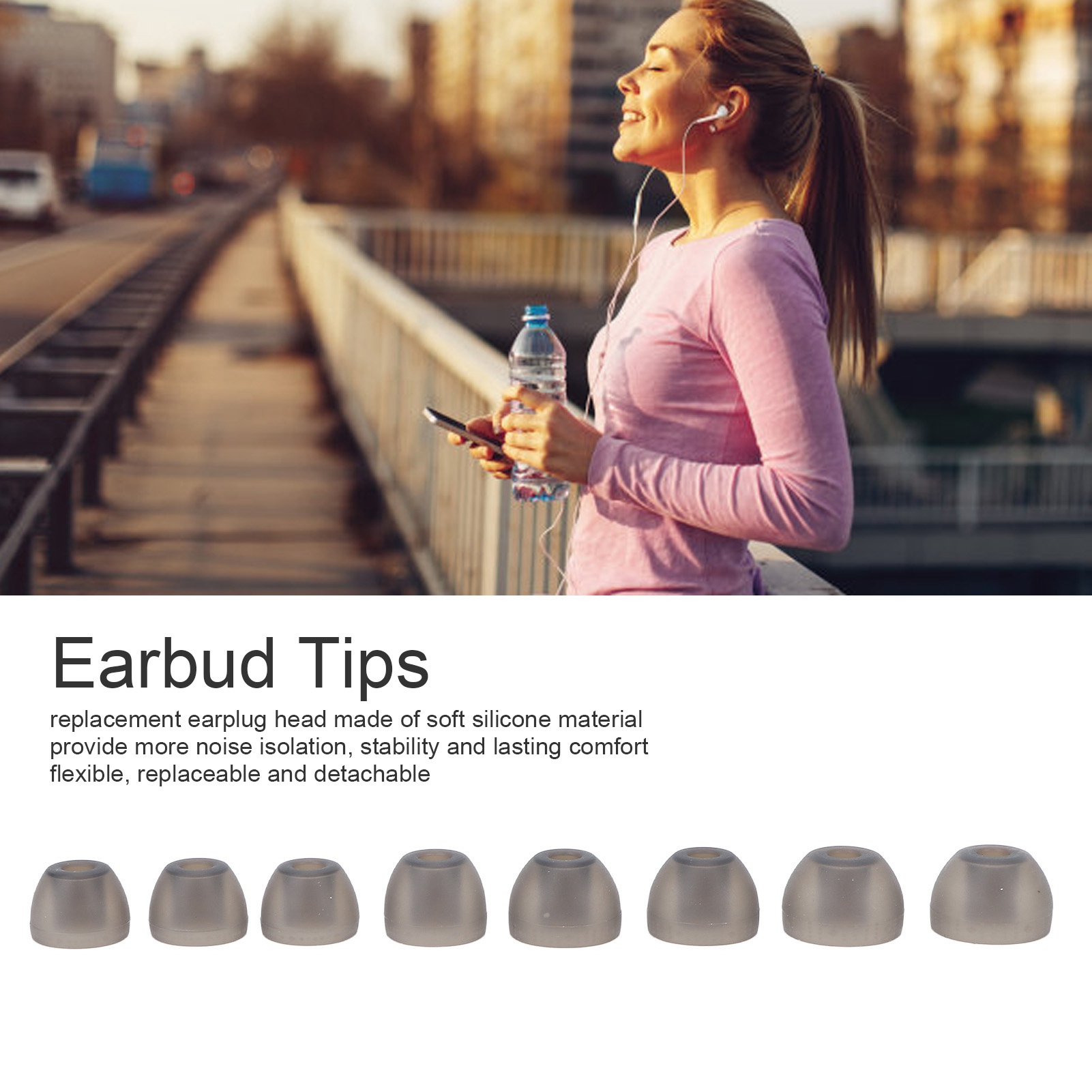 Silicone Ear Tip Replacement - Pengganti Eartips Silikon Pengurang Kebisingan Earbud