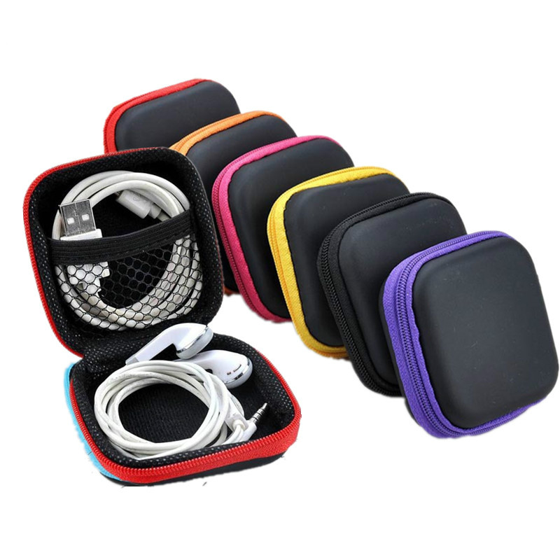 Earbuds Charging Case - 1 Buah Ritsleting Portabel Casing Earphone