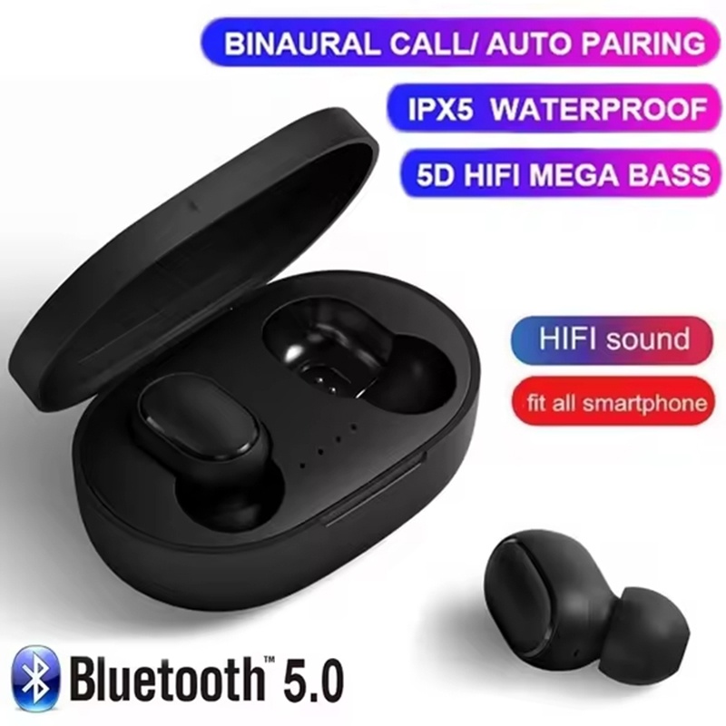 A6S TWS Earphone Nirkabel Blue - Wireless Earbuds Tws ulasan dan harga