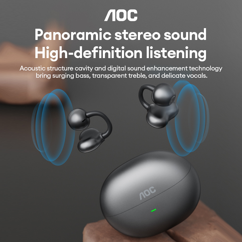 AOC ACD2544 Earbud Nirkabel Bl - Earbuds Charging Case ulasan dan harga