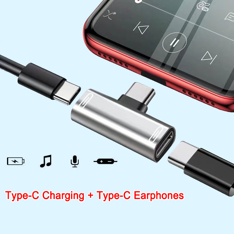1/2 Buah 3 In 1 USB C Ke Adapt - Usb C Earphone ulasan dan harga