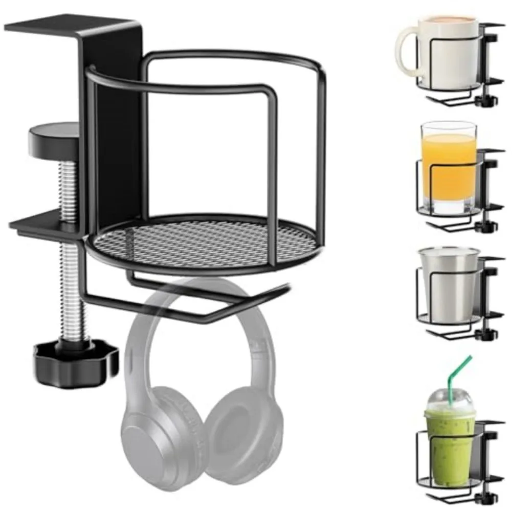 Penyangga Cangkir Meja 2-in-1  - Headphone Stand Desk ulasan dan harga