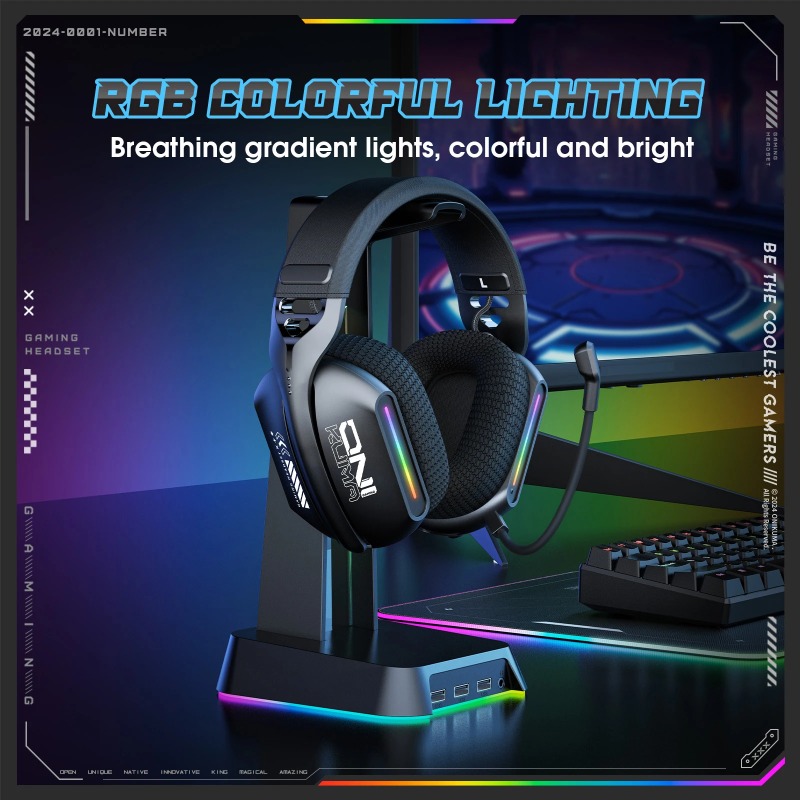 ONIKUMA GT808 Headset Gaming N - Gaming Headset Rgb ulasan dan harga