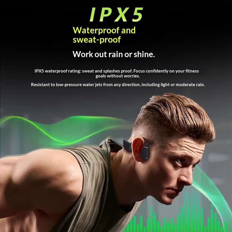 Earphone Konduksi Tulang Anti  - Sports Earphone Hook ulasan dan harga