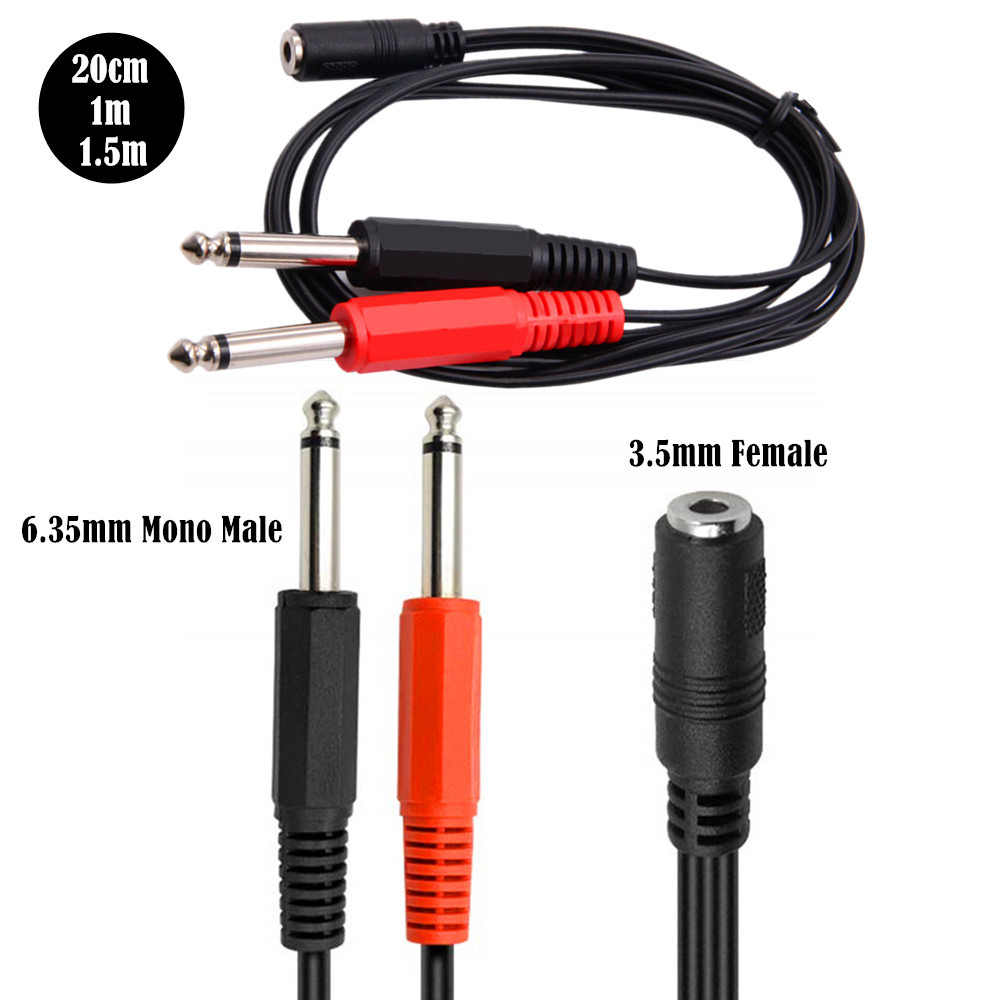 Kabel Adaptor 6.35 Mm Male Ke  - Cable Extension 3.5 ulasan dan harga
