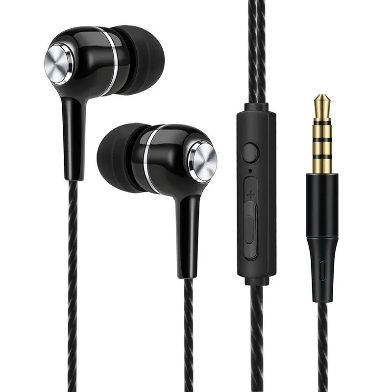 Headphone Berkabel 3.5Mm Earbu - Wired Earphone Mic ulasan dan harga