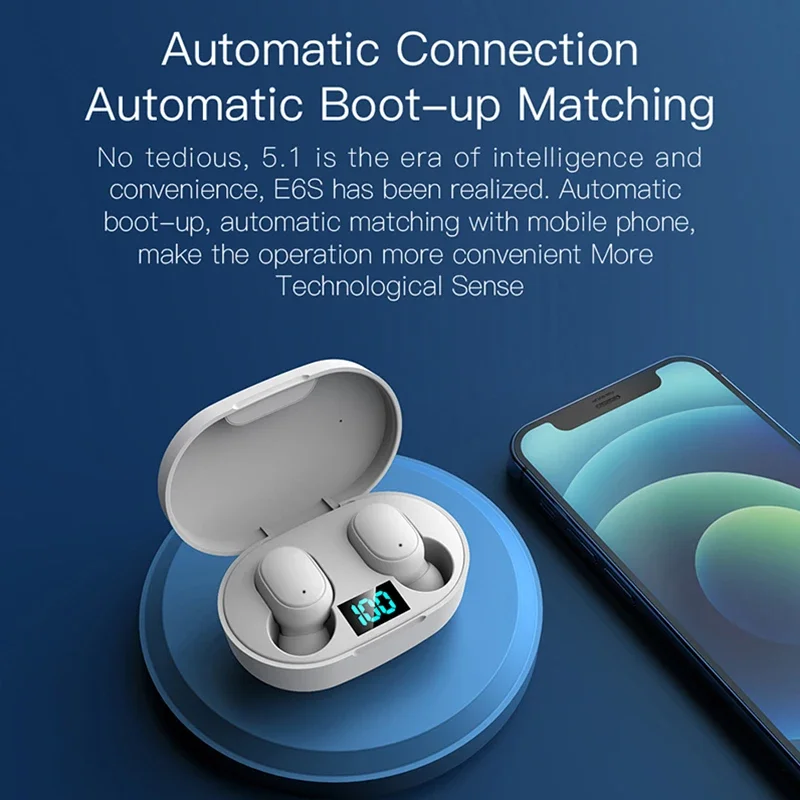 Earphone Bluetooth Nirkabel E6 - Bluetooth Headset On Ear ulasan dan harga