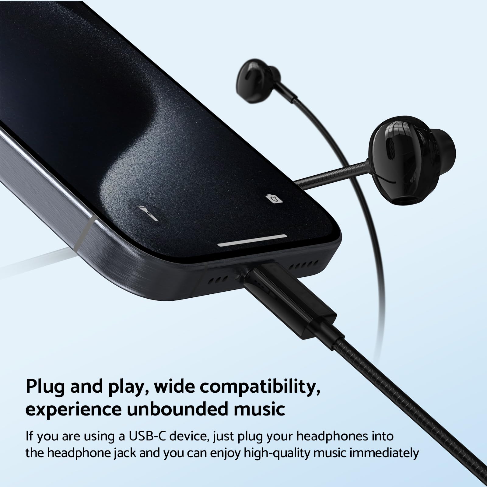 Earphone Wired Stereo HIFI Tip - Wired Earphone Mic ulasan dan harga