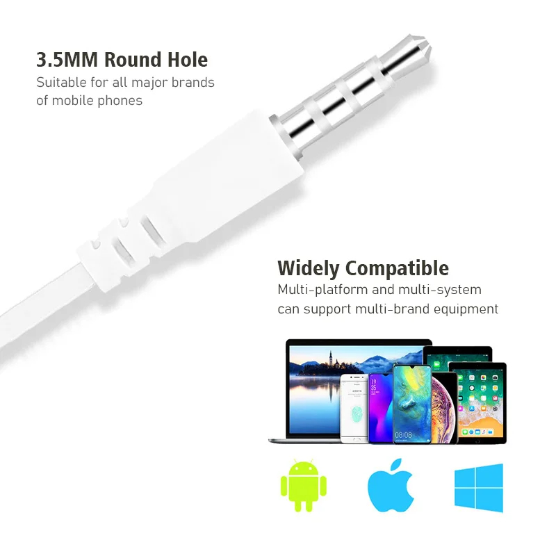 1/2/3/4 Buah Headphone In-Ear  - Wired Earphone Mic ulasan dan harga