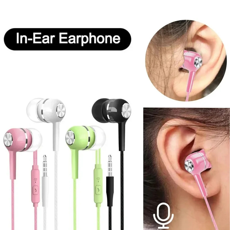 1/2/3/4 Buah Earphone Berkabel - Wired Earphone Mic ulasan dan harga