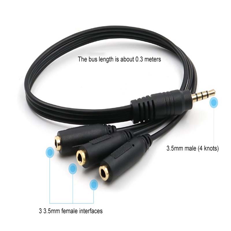 1 Male ke 3 Female 3.5mm 3 Way - Earphone Splitter Jack ulasan dan harga