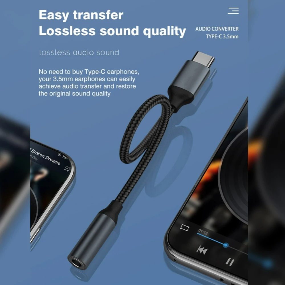 Adaptor Audio USB Tipe C Ke 3. - Audiophile Headphone Wired ulasan dan harga