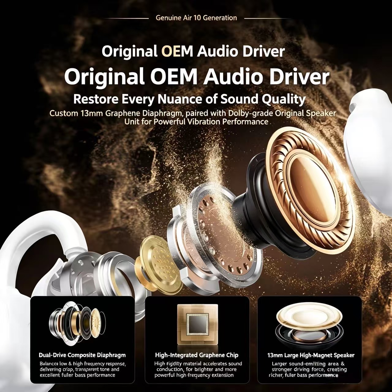 Headphone Bluetooth Clip Telin - Sports Earphone Hook ulasan dan harga