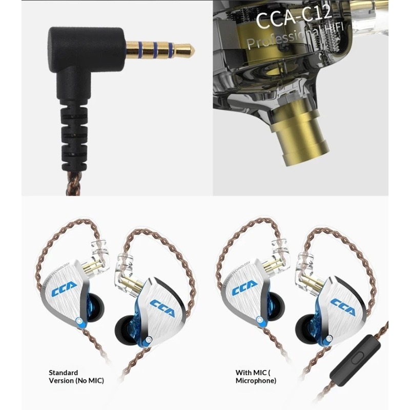 CCA C12 Earphone Hi-Fi Audioph - Audiophile Headphone Wired ulasan dan harga
