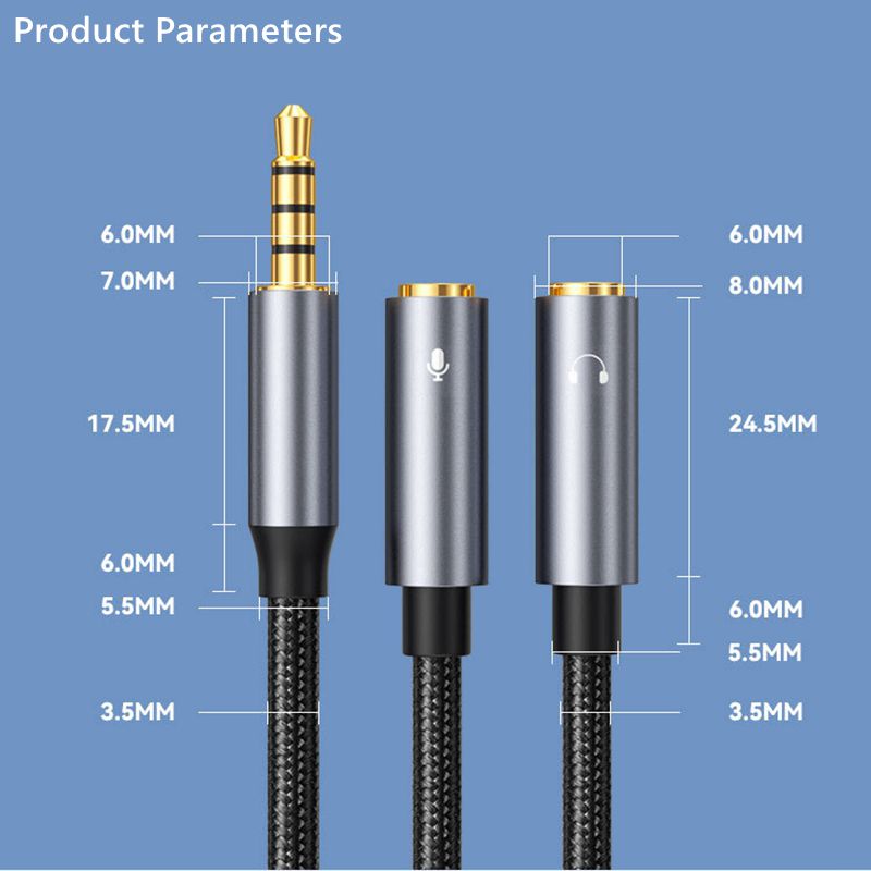 Kabel Audio Aux Jack 3.5mm pri - Earphone Splitter Jack ulasan dan harga